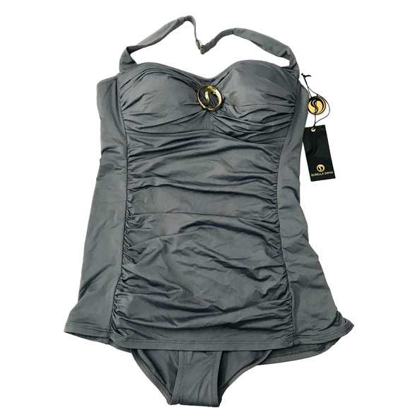 Sorella Swim Other - Sorella Swim One Piece Gray Swimsuit